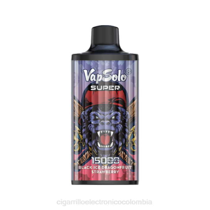 Cigarrillo Electronico Venta Mayoreo - Vapsolo SUPER vaporizador desechable fresa de drango de hielo negro 2TF4107