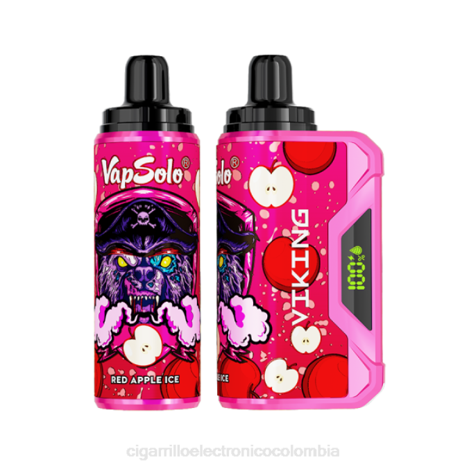 Vapeo Al Por Mayor - Vapsolo VIKING vaporizador desechable hielo de manzana roja 2TF4136