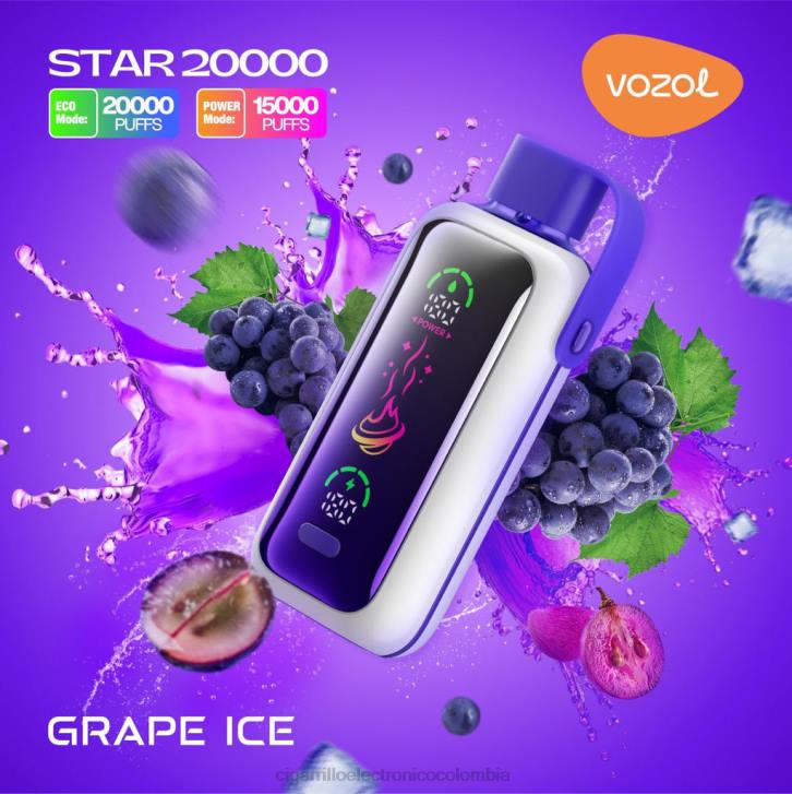 Cigarrillo Electrónico Colombia Precio - hielo de uva VOZOL STAR 20000 DZ0V9