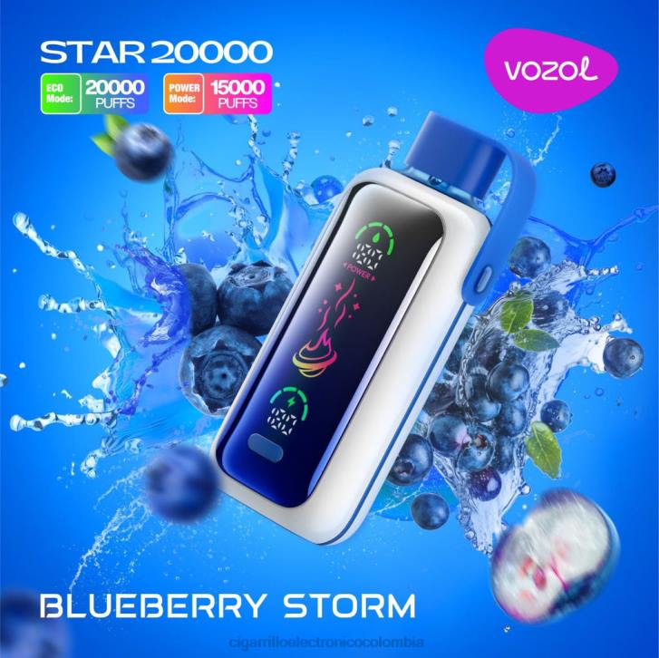 Cigarrillo Electrónico Desechable - tormenta de arándanos VOZOL STAR 20000 DZ0V5