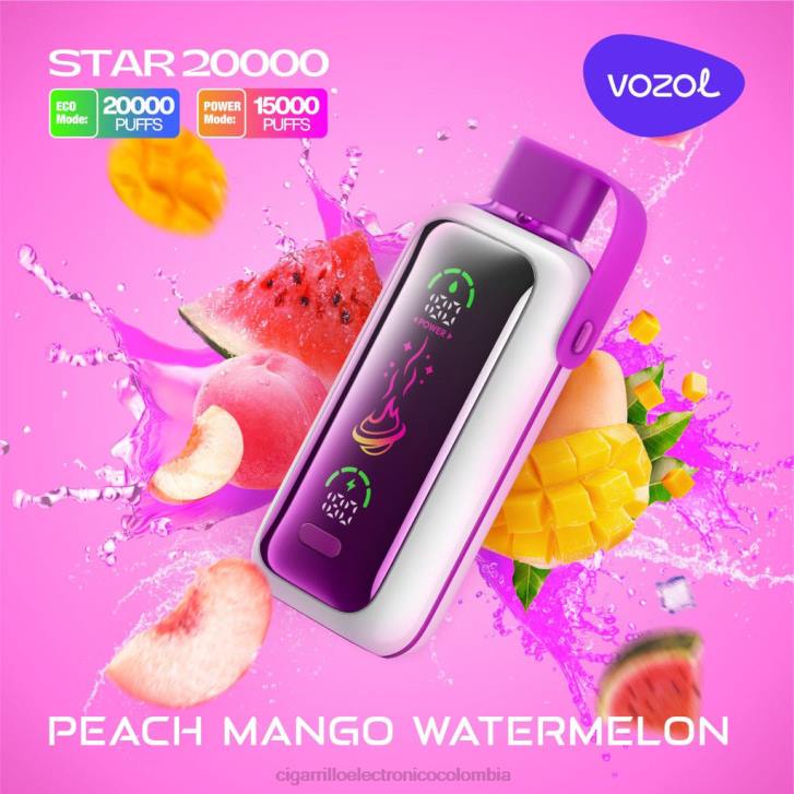 Cigarrillo Electrónico Iqos - sandia mango durazno VOZOL STAR 20000 DZ0V16