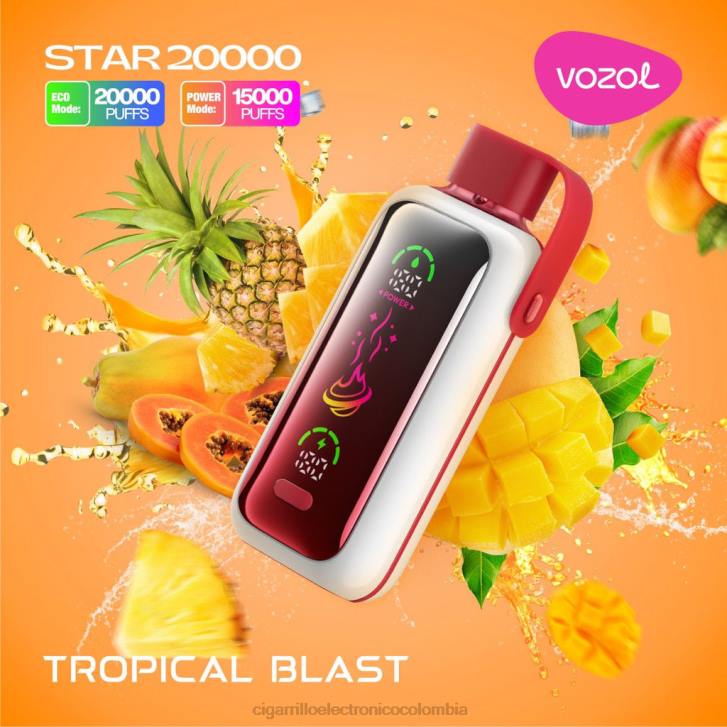 Cigarrillo Electrónico Recargable - explosión tropical VOZOL STAR 20000 DZ0V2