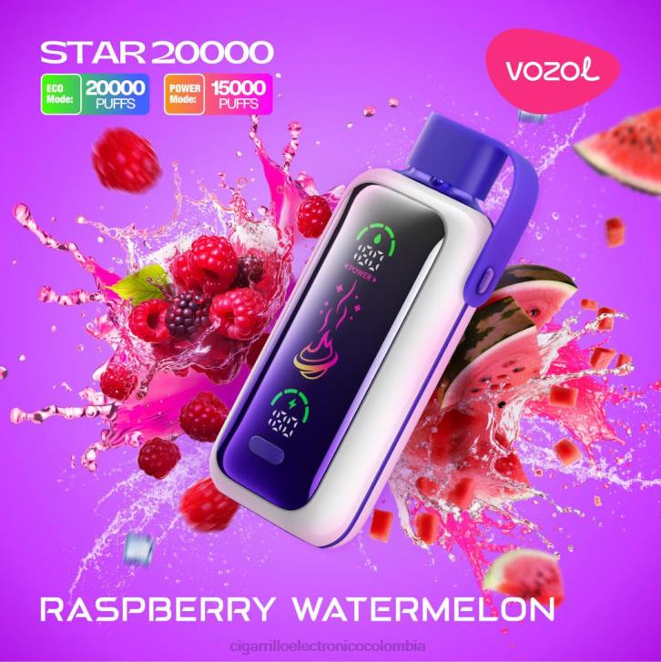 Cigarrillo Electrónico Sin Nicotina - sandia frambuesa VOZOL STAR 20000 DZ0V19