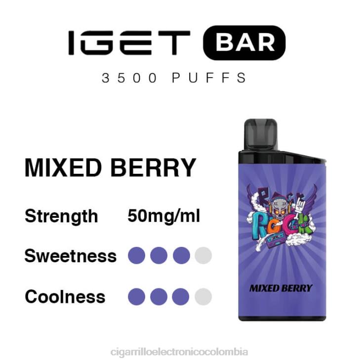 mezcla de baya - cigarrillo electrónico vape 6PB4X94 IGET BAR 3500 5% nicotina
